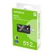 ADATA SC730 USB 3.2 GEN 2 (10Gbps) USB-C/USB-A KÜLSŐ SSD MEGHAJTÓ 512GB FEKETE