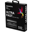 ADATA SE800 USB-C 3.2 GEN 2 KÜLSŐ SSD MEGHAJTÓ 512GB FEKETE