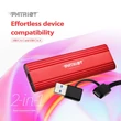 PATRIOT TRANSPORTER LITE USB-C 3.2 GEN 2 KÜLSŐ SSD MEGHAJTÓ 512GB PIROS