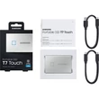 SAMSUNG T7 TOUCH USB 3.2 KÜLSŐ SSD MEGHAJTÓ 2TB EZÜST