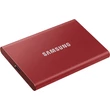 SAMSUNG T7 USB-C 3.2 GEN 2 KÜLSŐ SSD MEGHAJTÓ 1TB PIROS