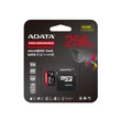 ADATA HIGH ENDURANCE MICRO SDXC 256GB + ADAPTER CLASS 10 UHS-I U3 A2 V30 100/85 MB/s