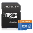 ADATA MICRO SDXC 128GB + ADAPTER CLASS 10 UHS-I U1 A1 V10 (100 MB/s OLVASÁSI SEBESSÉG)