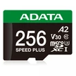 ADATA SPEED PLUS MICRO SDXC 256GB + ADAPTER CLASS 10 UHS-I U3 V30 180/160 MB/s