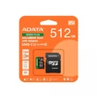 ADATA SPEED PLUS MICRO SDXC 512GB + ADAPTER CLASS 10 UHS-I U3 V30 180/160 MB/s