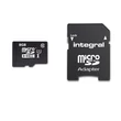 INTEGRAL ULTIMA PRO MICRO SDHC 8GB + ADAPTER CLASS 10 UHS-I U1 (90 MB/s OLVASÁSI SEBESSÉG)