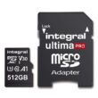 INTEGRAL ULTIMA PRO MICRO SDXC 512GB + ADAPTER CLASS 10 UHS-I U3 A1 V30 100/80 MB/s