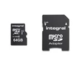 INTEGRAL ULTIMA PRO MICRO SDXC 64GB + ADAPTER CLASS 10 UHS-I U1 (90 MB/s OLVASÁSI SEBESSÉG)