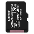 KINGSTON CANVAS SELECT PLUS MICRO SDXC 128GB CLASS 10 UHS-I U1 A1 V10 (100 MB/s)
