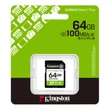 KINGSTON CANVAS SELECT PLUS SDXC 64GB CLASS 10 UHS-I U1 A1 V10 (100 MB/s OLVASÁSI SEBESSÉG)