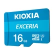 KIOXIA EXCERIA MICRO SDHC 16GB + ADAPTER CLASS 10 UHS-I U1 (100 MB/s OLVASÁSI SEBESSÉG)