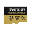 PATRIOT HIGH ENDURANCE MICRO SDXC 128GB + ADAPTER CLASS 10 UHS-I U3 V30 (95 MB/s ADATÁTVITELI SEBESSÉG)