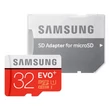 SAMSUNG MICRO SDHC 32GB + ADAPTER CLASS 10 UHS-I EVO+ 95 MB/s OLVASÁSI SEBESSÉG