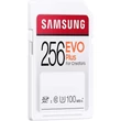SAMSUNG EVO PLUS SDXC 256GB CLASS 10 UHS-I U3 100 MB/s OLVASÁSI SEBESSÉG
