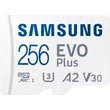 SAMSUNG EVO PLUS (2024) MICRO SDXC 256GB + ADAPTER CLASS 10 UHS-I U3 A2 V30 (160 MB/s ADATÁTVITELI SEBESSÉG)