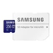 SAMSUNG PRO PLUS (2021) MICRO SDXC 256GB + ADAPTER CLASS 10 UHS-I U3 A2 V30 (160 MB/s ADATÁTVITELI SEBESSÉG)