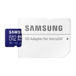 SAMSUNG PRO PLUS (2021) MICRO SDXC 512GB + ADAPTER CLASS 10 UHS-I U3 A2 V30 (160 MB/s ADATÁTVITELI SEBESSÉG)