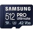 SAMSUNG PRO ULTIMATE (2023) MICRO SDXC 512GB CLASS 10 UHS-I U3 A2 V30 200/130 MB/s + USB 3.0 MEMÓRIAKÁRTYA OLVASÓ