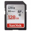SANDISK ULTRA SDXC 128GB CLASS 10 UHS-I (80 MB/s OLVASÁSI SEBESSÉG)