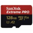 SANDISK EXTREME PRO MICRO SDXC 128GB + ADAPTER CLASS 10 UHS-I U3 A2 V30 170/90 MB/s