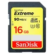 SANDISK EXTREME SDHC 16GB CLASS 10 UHS-I U3 V30 90/40 MB/s