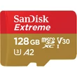 SANDISK EXTREME MOBILE MICRO SDXC 128GB + ADAPTER CLASS 10 UHS-I U3 A2 V30 190/90 MB/s