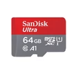 SANDISK ULTRA MICRO SDXC 64GB + ADAPTER CLASS 10 UHS-I U1 A1 ANDROID 100 MB/s