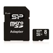 SILICON POWER MICRO SDHC 8GB + ADAPTER CLASS 10