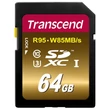 TRANSCEND ULTIMATE SDXC 64GB CLASS 10 UHS-I U3 (95 MB/s OLVASÁSI - 85 MB/s ÍRÁSI SEBESSÉG)
