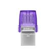 KINGSTON DATATRAVELER MICRODUO 3C USB 3.2/USB-C FÉMHÁZAS PENDRIVE 256GB (200 MB/s OLVASÁSI SEBESSÉG)