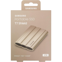 SAMSUNG T7 SHIELD USB-C 3.2 GEN 2 KÜLSŐ SSD MEGHAJTÓ 2TB BÉZS