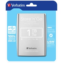 VERBATIM USB 3.0 HDD 2,5 STORE N GO 1TB EZÜST