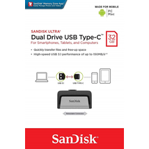 SANDISK ULTRA DUAL DRIVE USB 3.1 TYPE-C/USB 3.1 OTG PENDRIVE 32GB