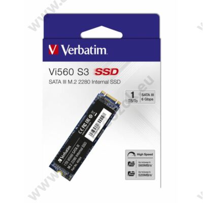 VERBATIM Vi560 S3 M.2 2280 SATA III 560/520 MB/s SSD MEGHAJTÓ 1TB