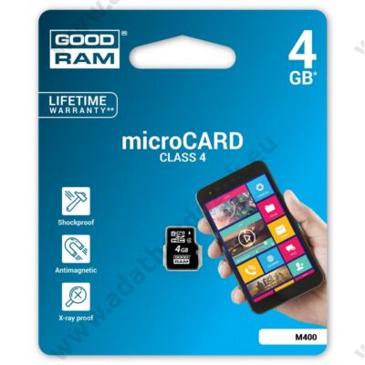 GOODRAM MICRO SDHC 4GB CLASS 4
