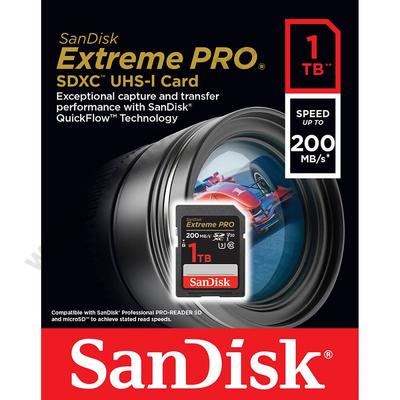 SANDISK EXTREME PRO SDXC 1TB CLASS 10 UHS-I U3 V30 200/140 MB/s