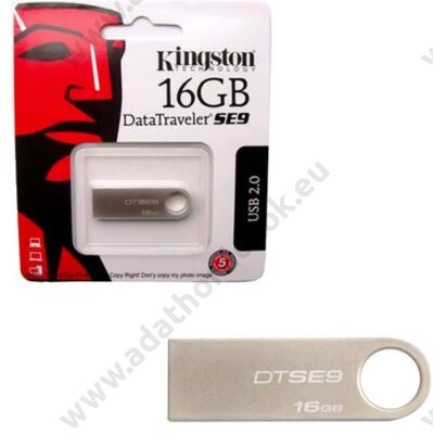 KINGSTON USB 2.0 DATATRAVELER SE9 EZÜST 16GB