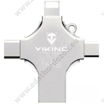 VIKING 4IN1 APPLE LIGHTNING/MICRO USB/USB 2.0/USB TYPE-C PENDRIVE 16GB