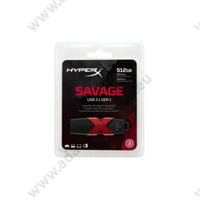 KINGSTON USB 3.1 HYPERX SAVAGE PENDRIVE 512GB