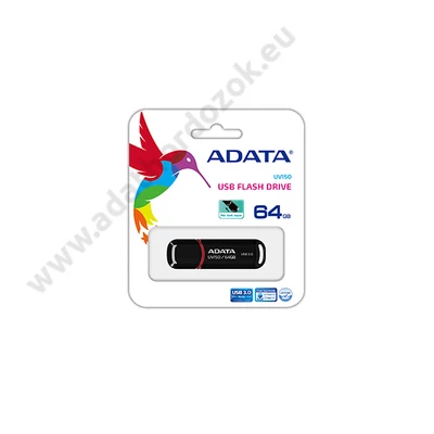 ADATA USB 3.0 DASHDRIVE CLASSIC UV150 64GB FEKETE