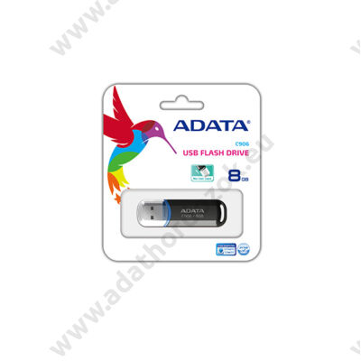 ADATA USB 2.0 PENDRIVE CLASSIC C906 8GB FEKETE