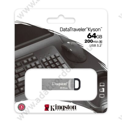 KINGSTON DATATRAVELER KYSON USB 3.2 GEN 1 PENDRIVE 64GB