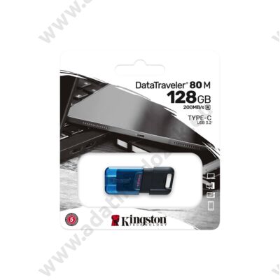 KINGSTON DATATRAVELER 80 M USB-C 3.2 GEN 1 PENDRIVE 128GB