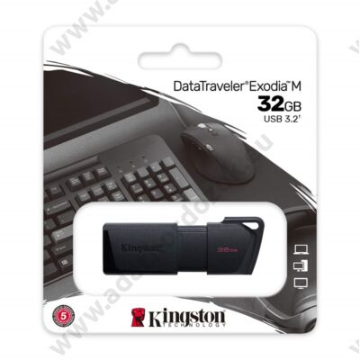 KINGSTON DATATRAVELER EXODIA M USB 3.2 GEN 1 PENDRIVE 32GB