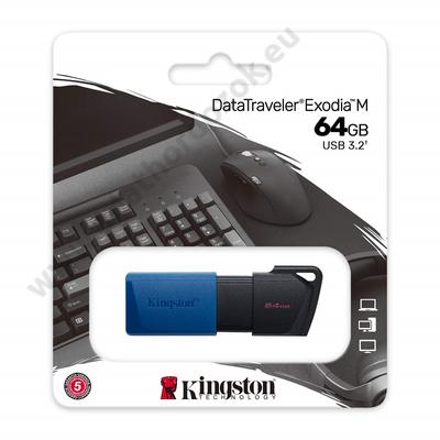 KINGSTON DATATRAVELER EXODIA M USB 3.2 GEN 1 PENDRIVE 64GB