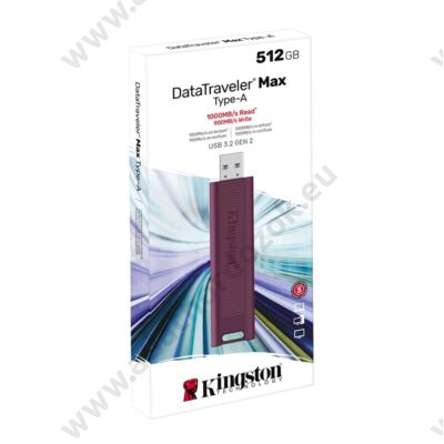 KINGSTON DATATRAVELER MAX USB-A 3.2 GEN 2 PENDRIVE 512GB (1000/900 MB/s)