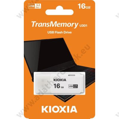 KIOXIA TRANSMEMORY U301 USB 3.2 GEN 1 PENDRIVE 16GB FEHÉR