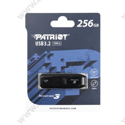 PATRIOT XPORTER 3 SLIDER USB 3.2 GEN 1 PENDRIVE 256GB FEKETE