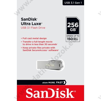 SANDISK USB 3.1 ULTRA LUXE PENDRIVE 256GB (150 MB/s)