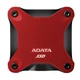 ADATA SD620 USB 3.2 GEN 2 KÜLSŐ SSD MEGHAJTÓ 512GB PIROS